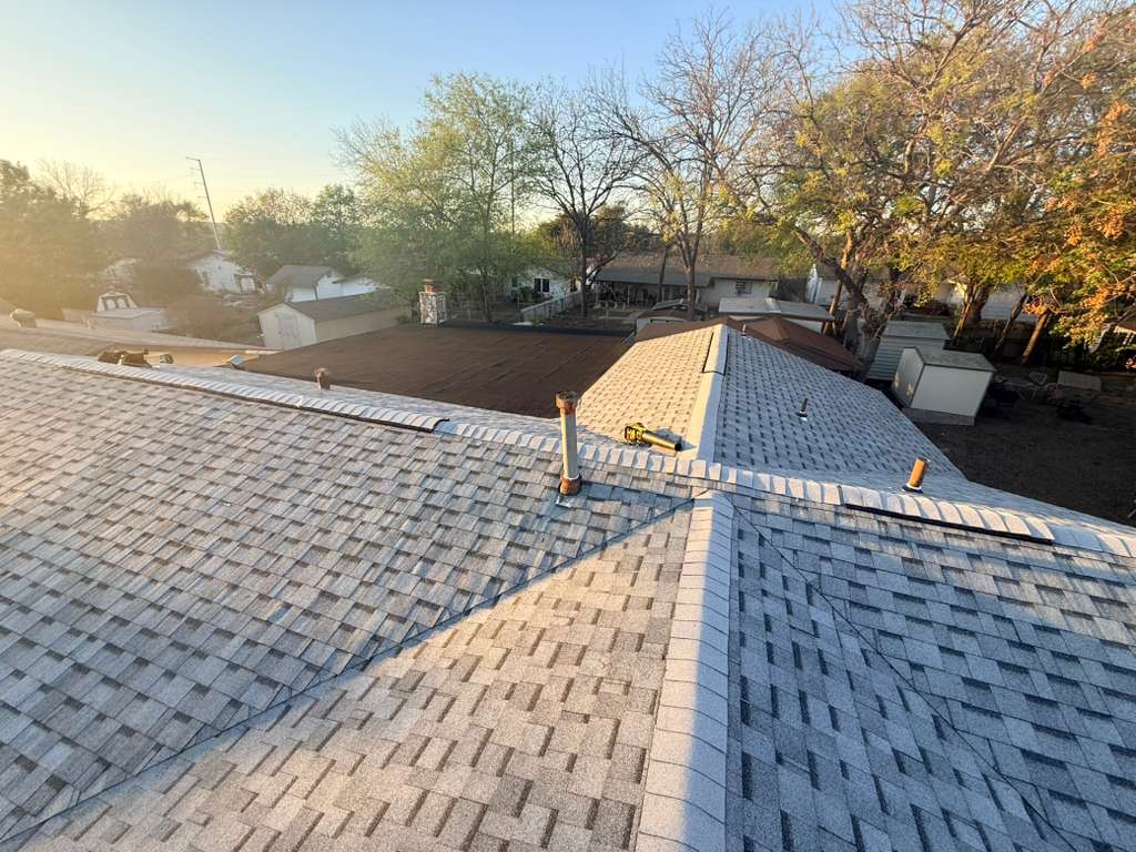 Completed roof replacement by roofio in San Antonio, Texas