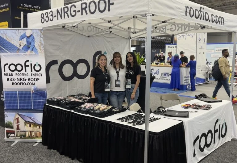 roofio team at a solar industry convention